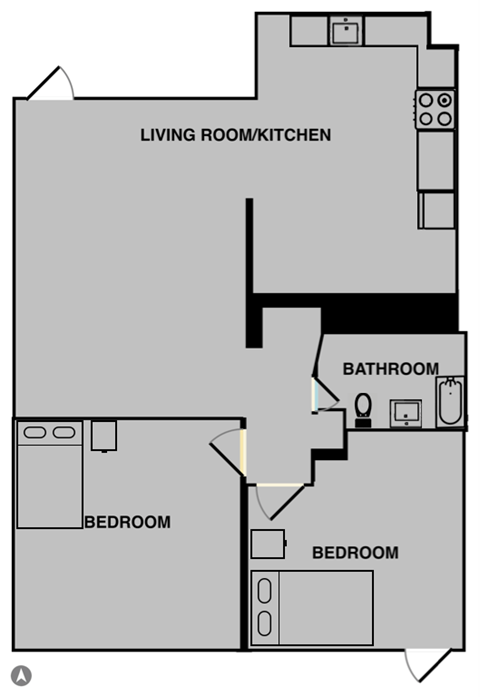 a blueprint of a floor plan of a house